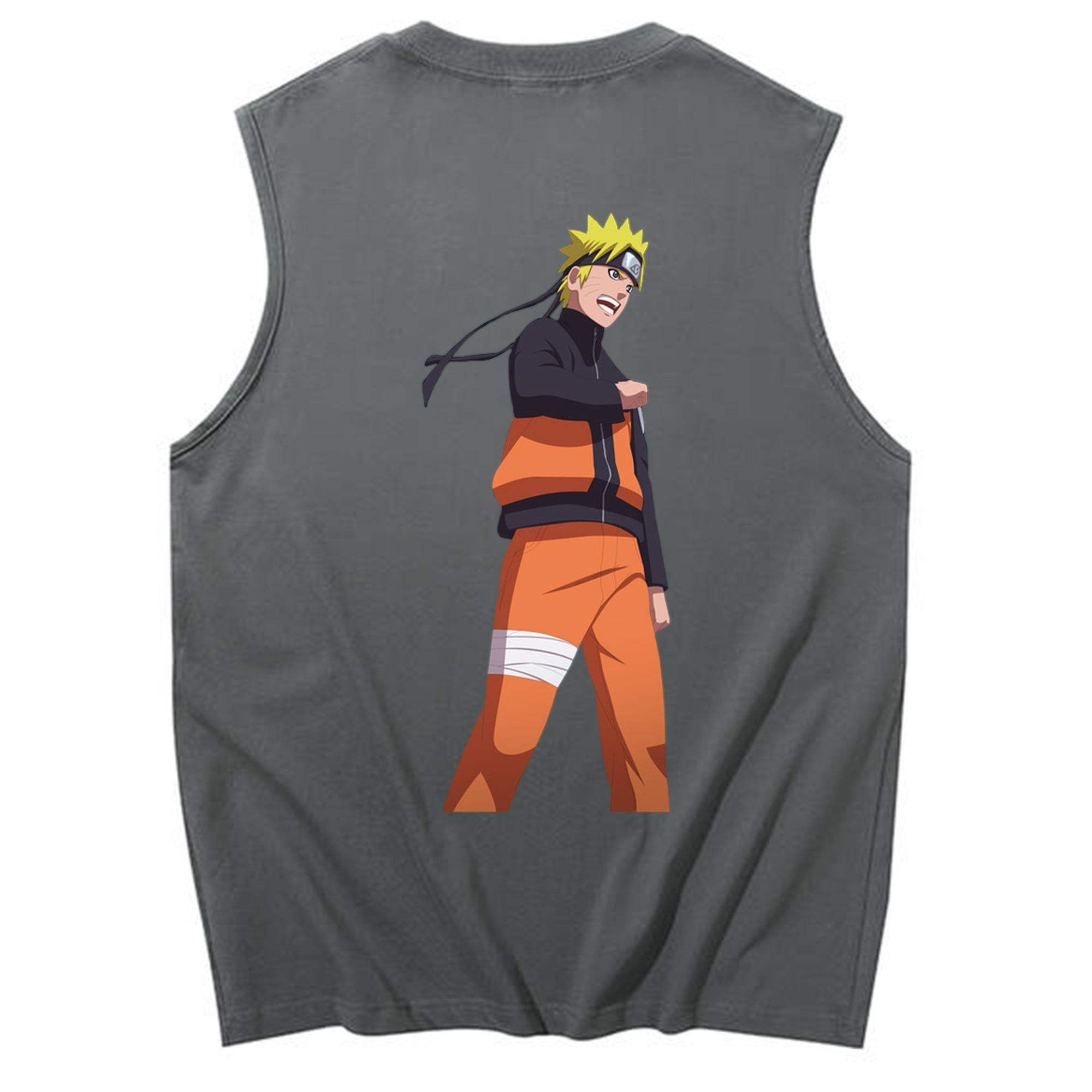 （画像用） NARUTO -ナルト- うずまき ナルト Uzumaki Naruto コットン100％タンクトップ（背面プリント）